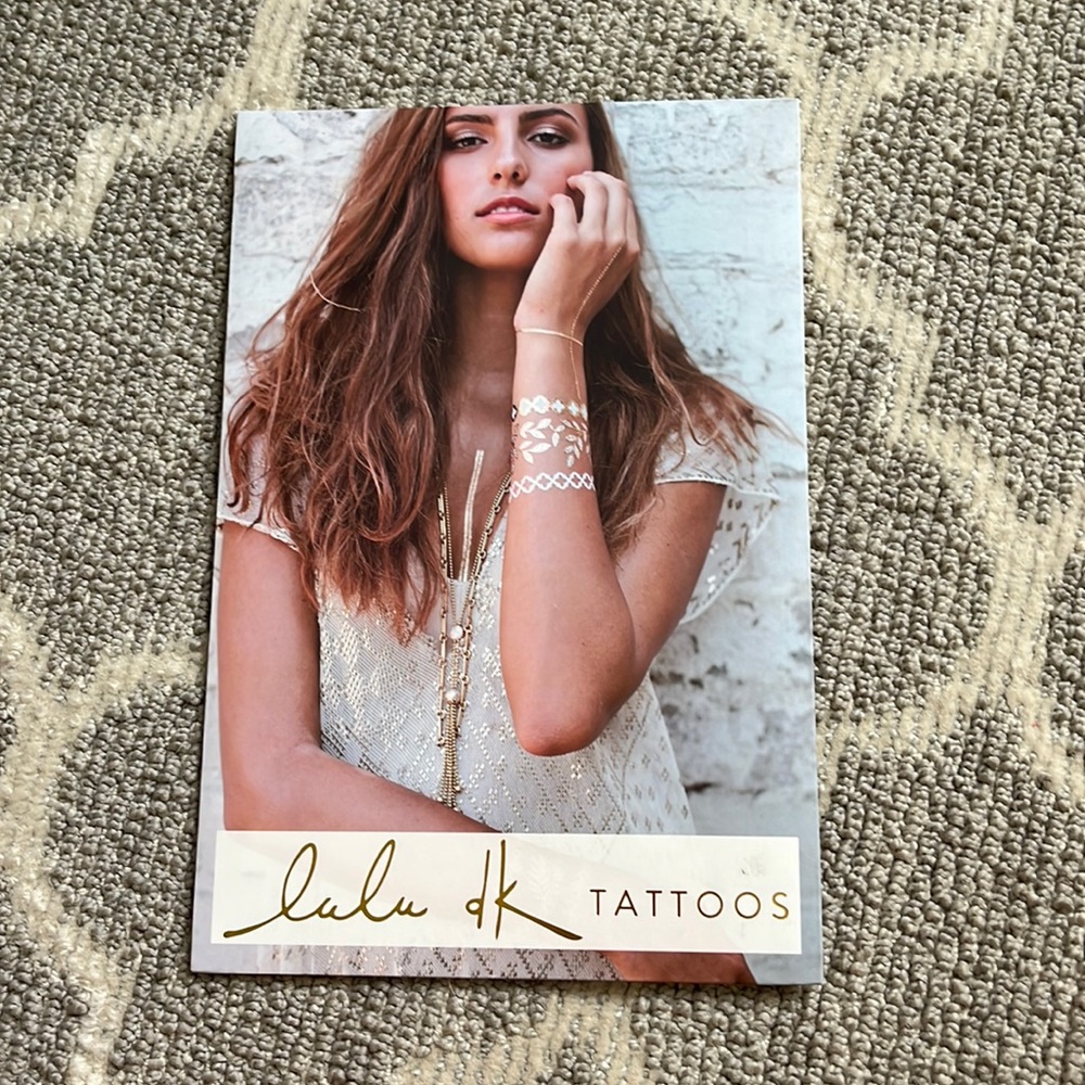 Metallic (silver and gold) tattoos